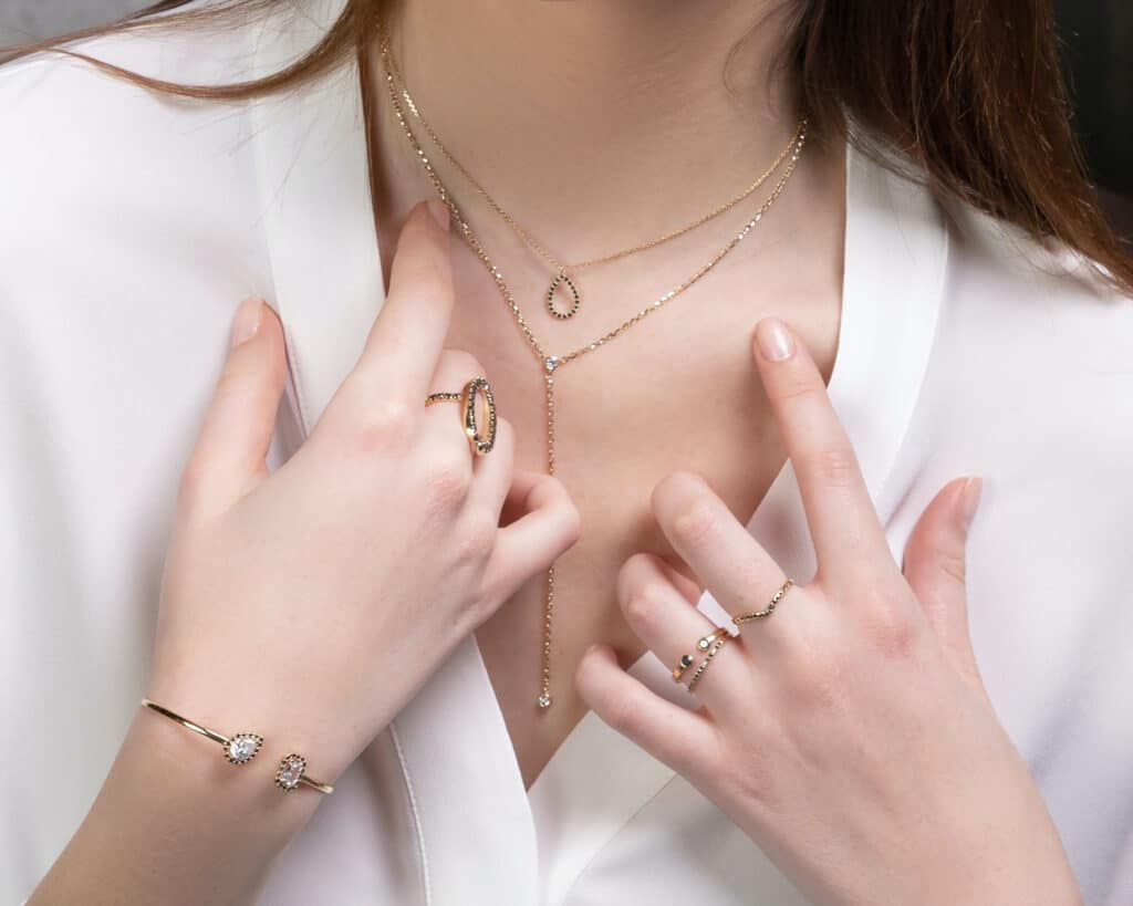 Women with jewelry