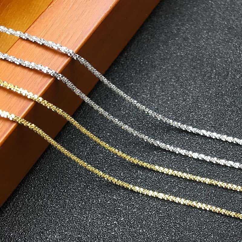S925 Sterling Silver 18K Gold-Plated Sparkling Starry Sky Necklace For Women - Image 2
