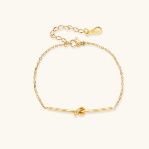 Twisted Knot Bar Bracelet
